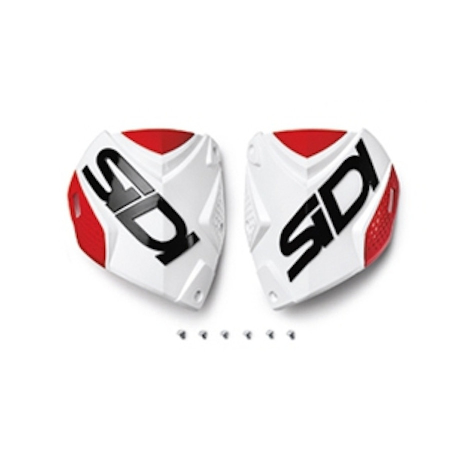 Plaque tibiale SIDI Crossfire 2 blanc/rouge