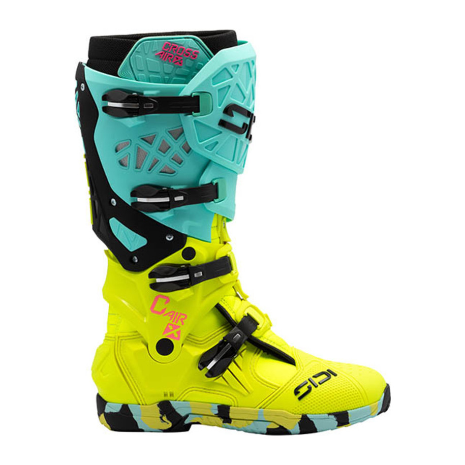 Bottes SIDI Crossair X - Mint/jaune fluo