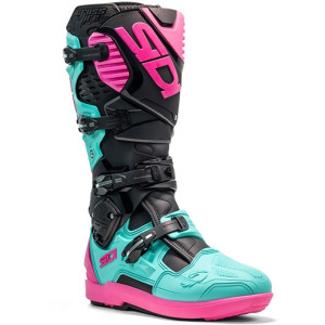 Bottes SIDI Crossfire 3 SRS - noir / Menthe / rose