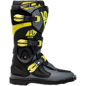 Bottes enfants SIDI Flame - noir / Citron / gris