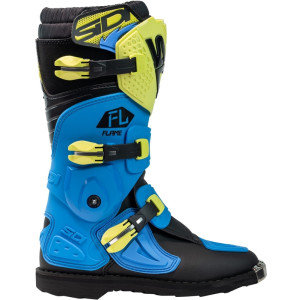 Bottes enfants SIDI Flame - bleu clair / Citron / noir