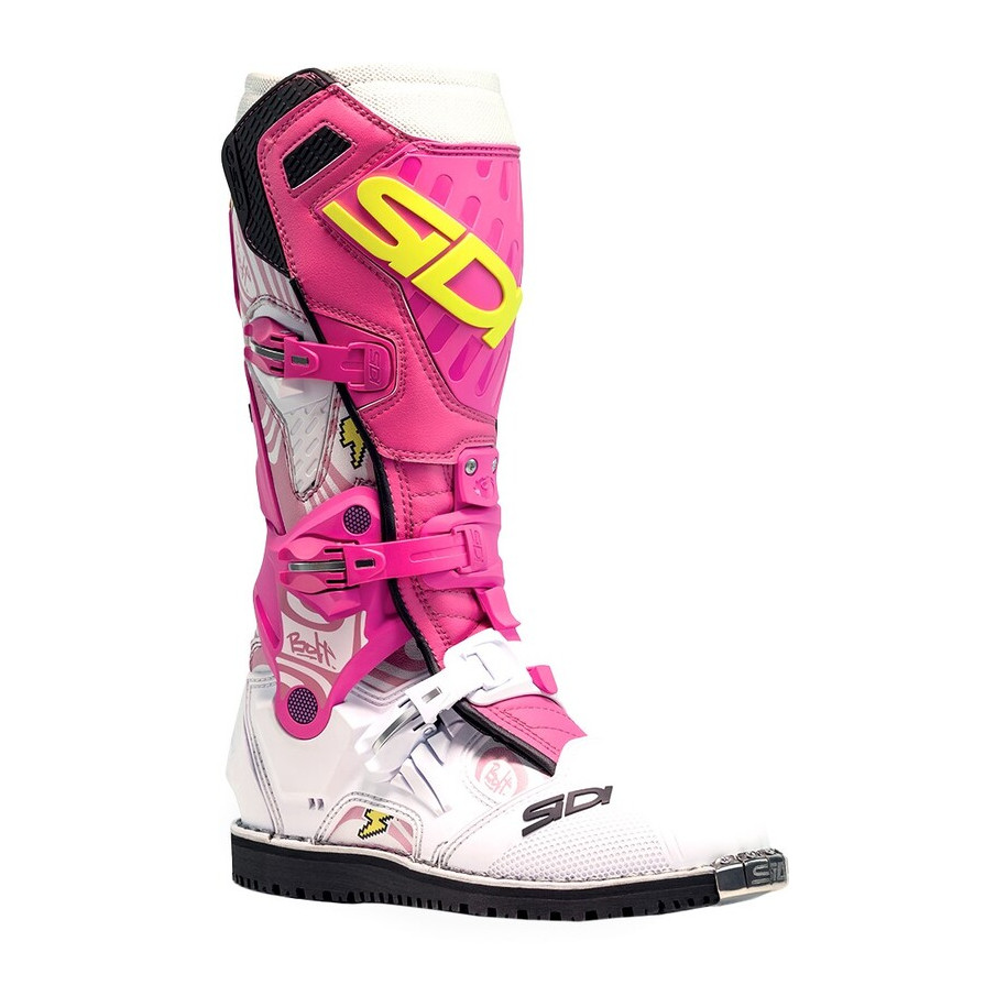 Bottes SIDI Crossair HD Billy Bolt Special Edition - blanc / rose