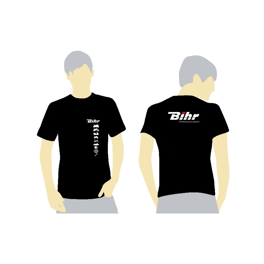 T-Shirt BIHR noir 2019 - Taille L