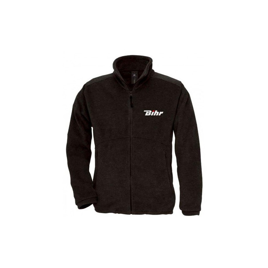Blouson polaire zippé BIHR - noir taille M