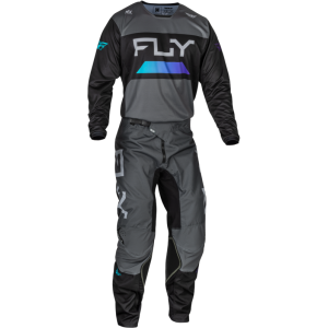 Pantalon FLY RACING Kinetic Reload - anthracite/noir/Blue Iridium