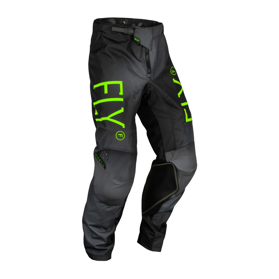 Pantalon enfant FLY RACING Kinetic Prodigy - anthracite/Neon Green/True Blue