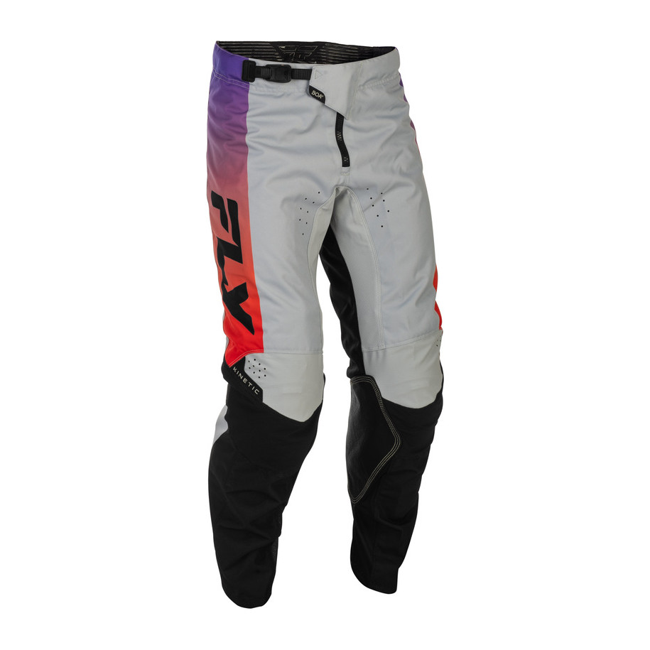 Pantalon FLY RACING Kinetic - gris/rouge/violet/noir