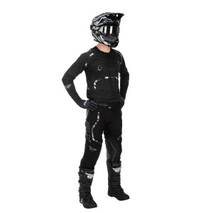 Pantalon FLY RACING Evolution DST Spark Special Edition - noir/argent