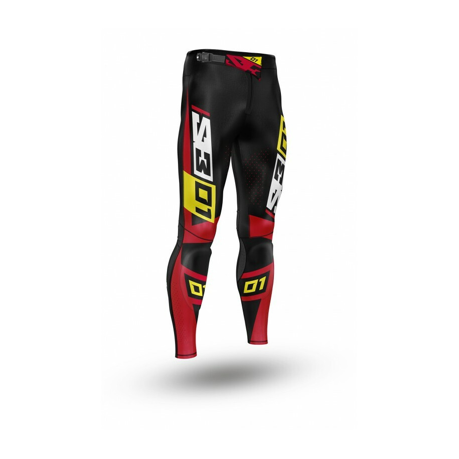 Pantalon S3 Collection 01 - noir/rouge taille 48