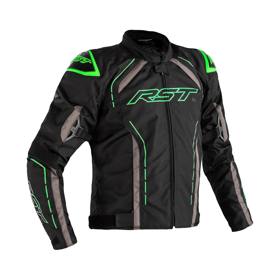 Veste RST S-1 textile - noir/gris/vert fluo