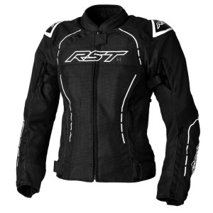 Veste femme RST S1 Mesh CE textile - noir/blanc
