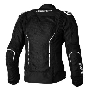 Veste femme RST S1 Mesh CE textile - noir/blanc