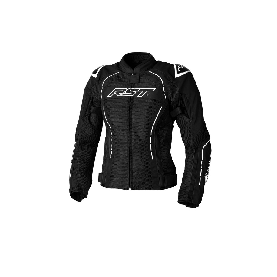 Veste femme RST S1 Mesh CE textile - noir/blanc