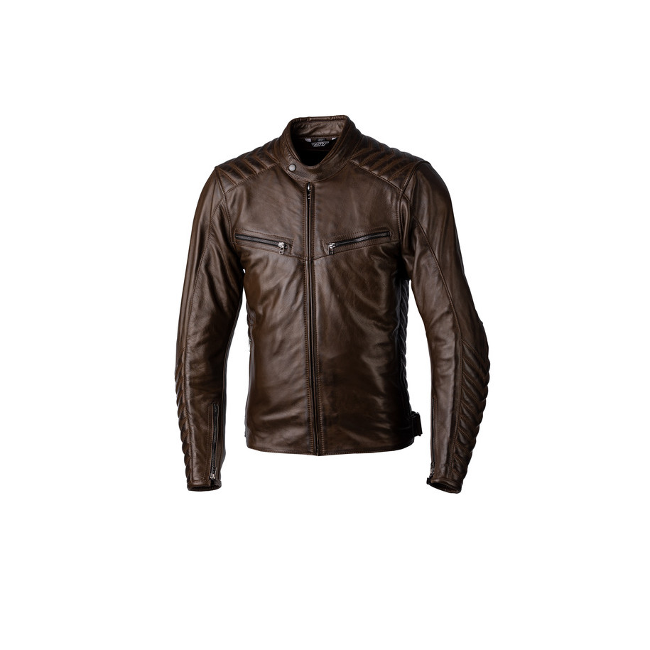 Veste RST Roadster 3 CE cuir - marron