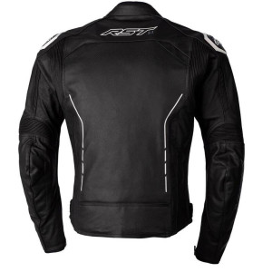 Veste RST S1 CE cuir - noir/noir/blanc