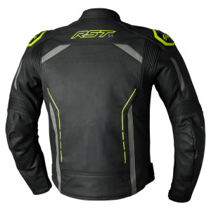 Veste RST S1 cuir homme - jaune fluo