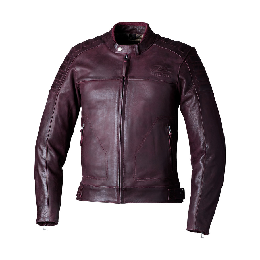 Veste RST Brandish2 cuir CE homme - Oxblood