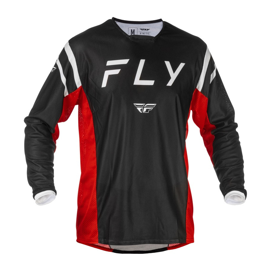Maillot FLY RACING Kinetic Mesh - noir/rouge