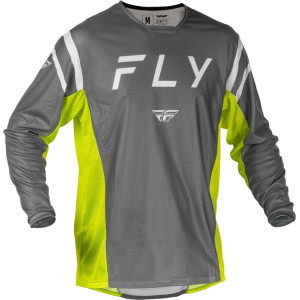 Maillot FLY RACING Kinetic Mesh - gris/jaune