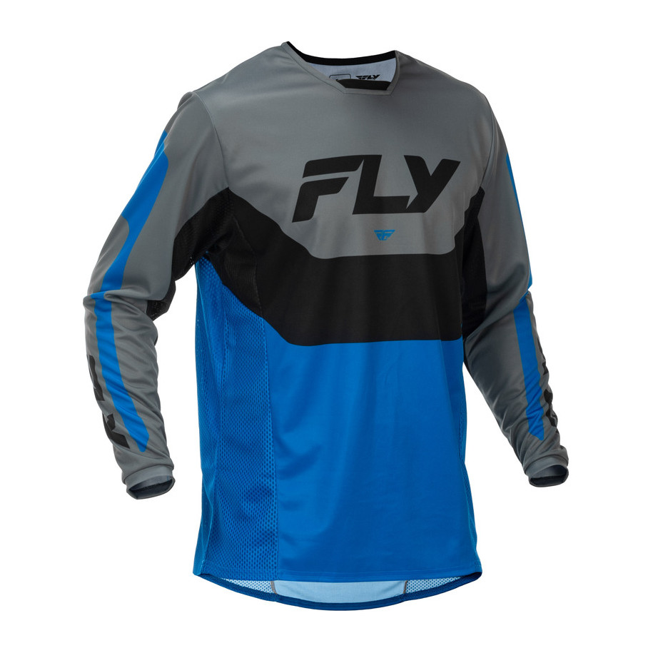 Maillot FLY RACING Kinetic - bleu/gris/noir