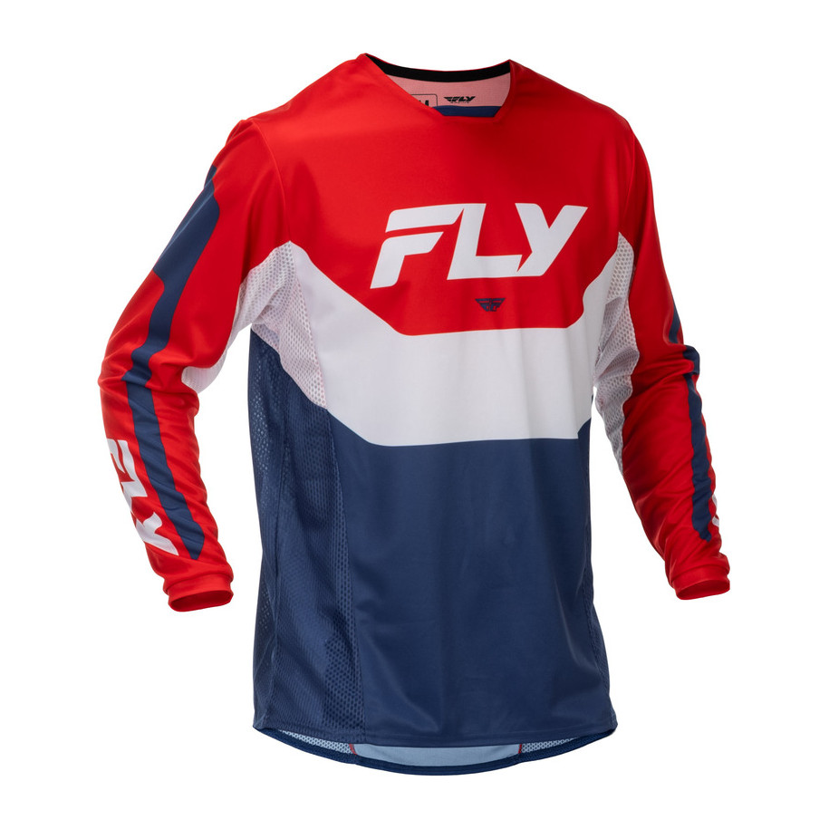Maillot FLY RACING Kinetic - rouge/blanc/bleu