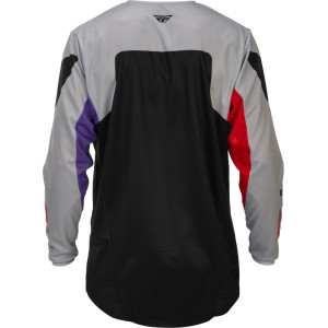 Maillot FLY RACING Kinetic - gris/rouge/violet/noir