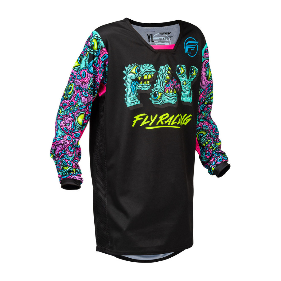 Maillot enfant FLY RACING Kinetic Mutant - noir/multi