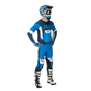 Maillot FLY RACING Lite - bleu/blanc