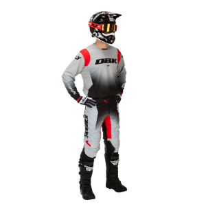Maillot FLY RACING Kinetic DBK Special Edition - gris/noir/rouge