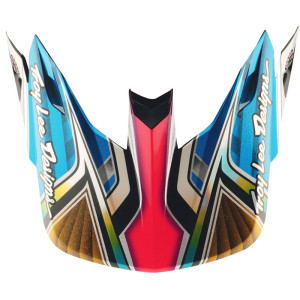 Visière TROY LEE DESIGNS SE5 Carbon Lowrider - argent