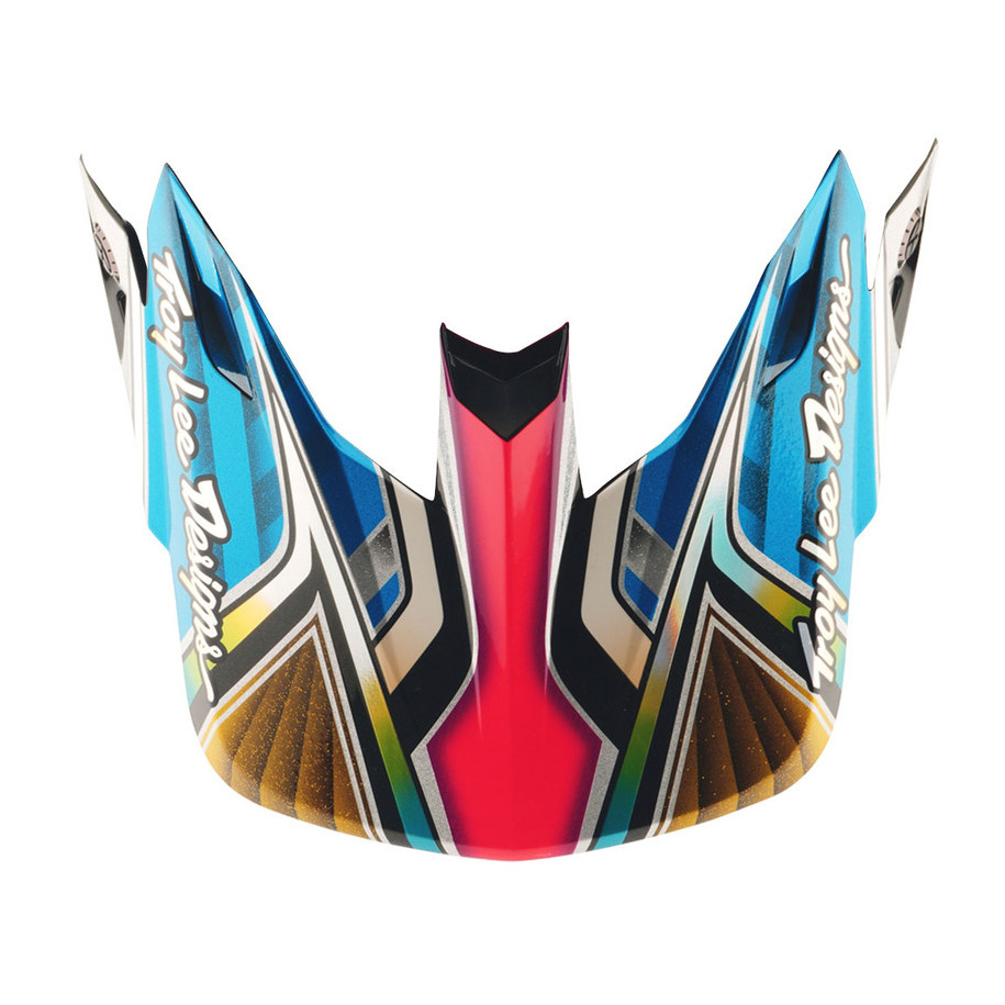 Visière TROY LEE DESIGNS SE5 Carbon Lowrider - argent
