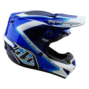 Casque enfant TROY LEE DESIGNS GP Shutter - bleu/blanc