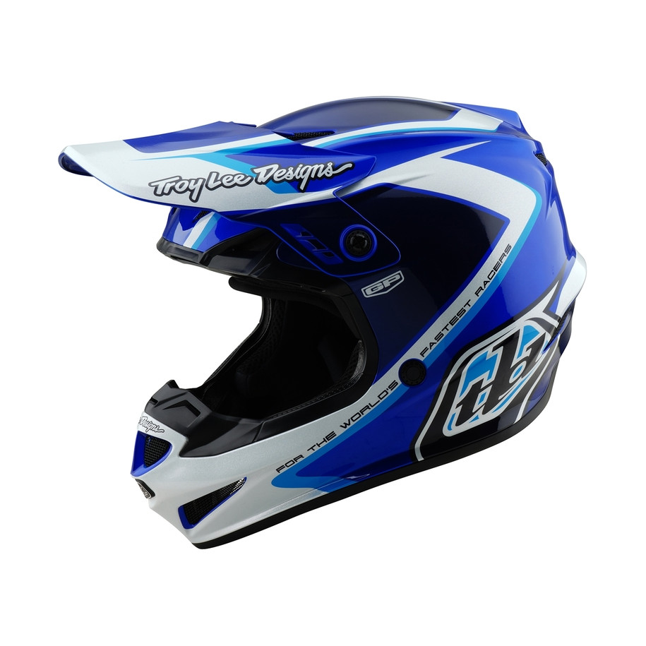 Casque TROY LEE DESIGNS GP Shutter - bleu/blanc