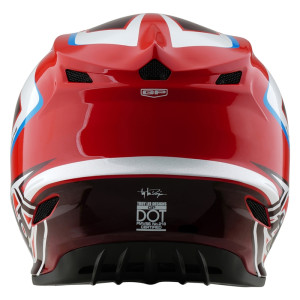 Casque TROY LEE DESIGNS GP Shutter - rouge/blanc