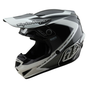 Casque TROY LEE DESIGNS GP Shutter - gris/blanc