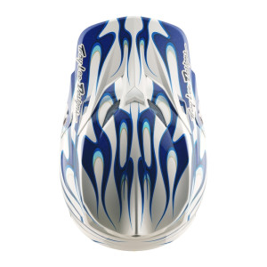 Casque TROY LEE DESIGNS SE5 Composite Torched - bleu