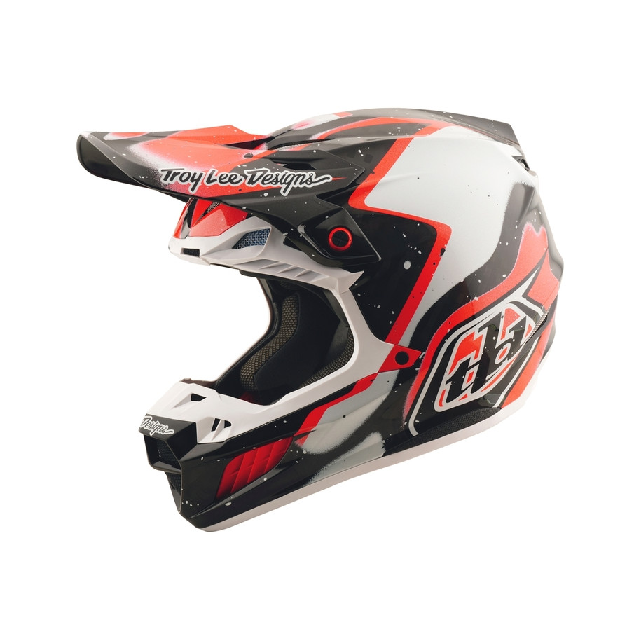 Casque TROY LEE DESIGNS SE5 Carbon Membrane - noir/rouge