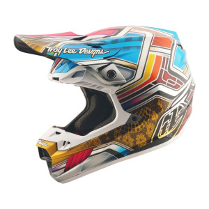 Casque TROY LEE DESIGNS SE5 Carbon Lowrider - gris/multi