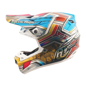 Casque TROY LEE DESIGNS SE5 Carbon Lowrider - gris/multi