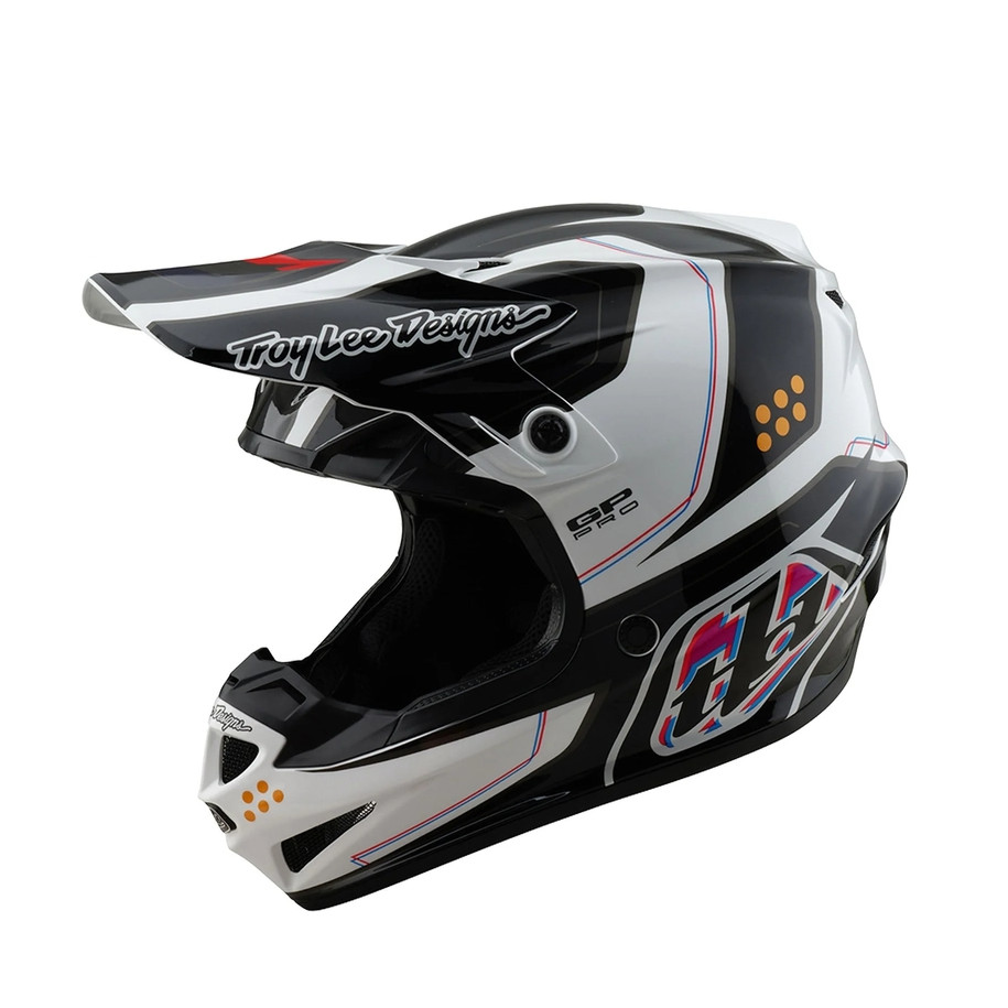 Casque TROY LEE DESIGNS GP Pro Mips - Trooper blanc/noir