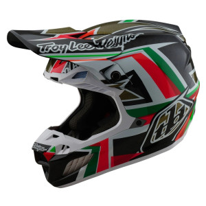 Casque TROY LEE DESIGNS SE5 Carbon Mips - Labyrinth noir
