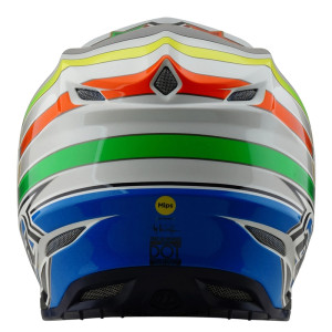 Casque TROY LEE DESIGNS SE5 Composite Mips - Rays blanc/bleu