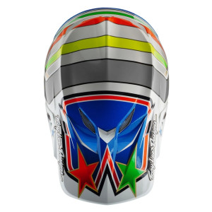 Casque TROY LEE DESIGNS SE5 Composite Mips - Rays blanc/bleu