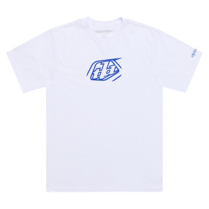 T-Shirt TROY LEE DESIGNS Badge - blanc