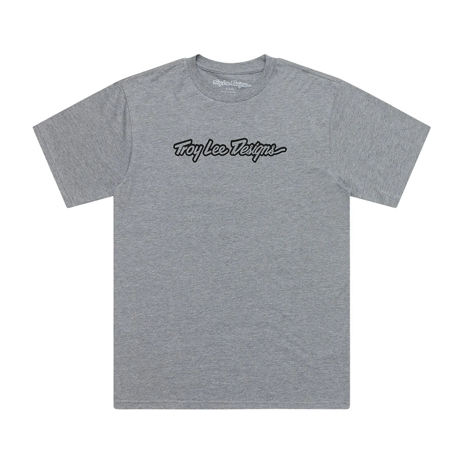 T-Shirt TROY LEE DESIGNS Signature - Gray Heather