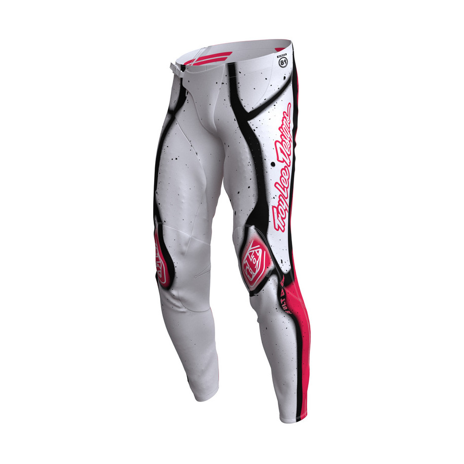 Pantalon TROY LEE DESIGNS SE Ultra Membrane - blanc/Infra Red