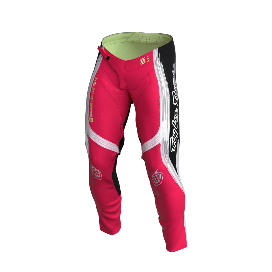 Pantalon TROY LEE DESIGNS SE Pro Stripes - Infra Red/noir