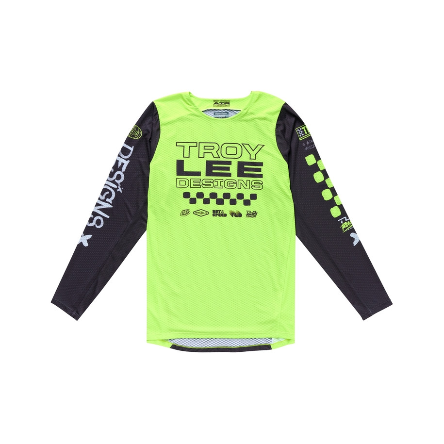 Maillot TROY LEE DESIGNS GP Pro Air Standard - jaune fluo/noir
