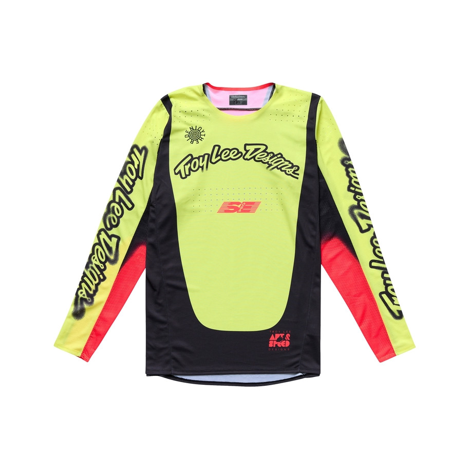 Maillot TROY LEE DESIGNS SE Pro Roam - jaune fluo
