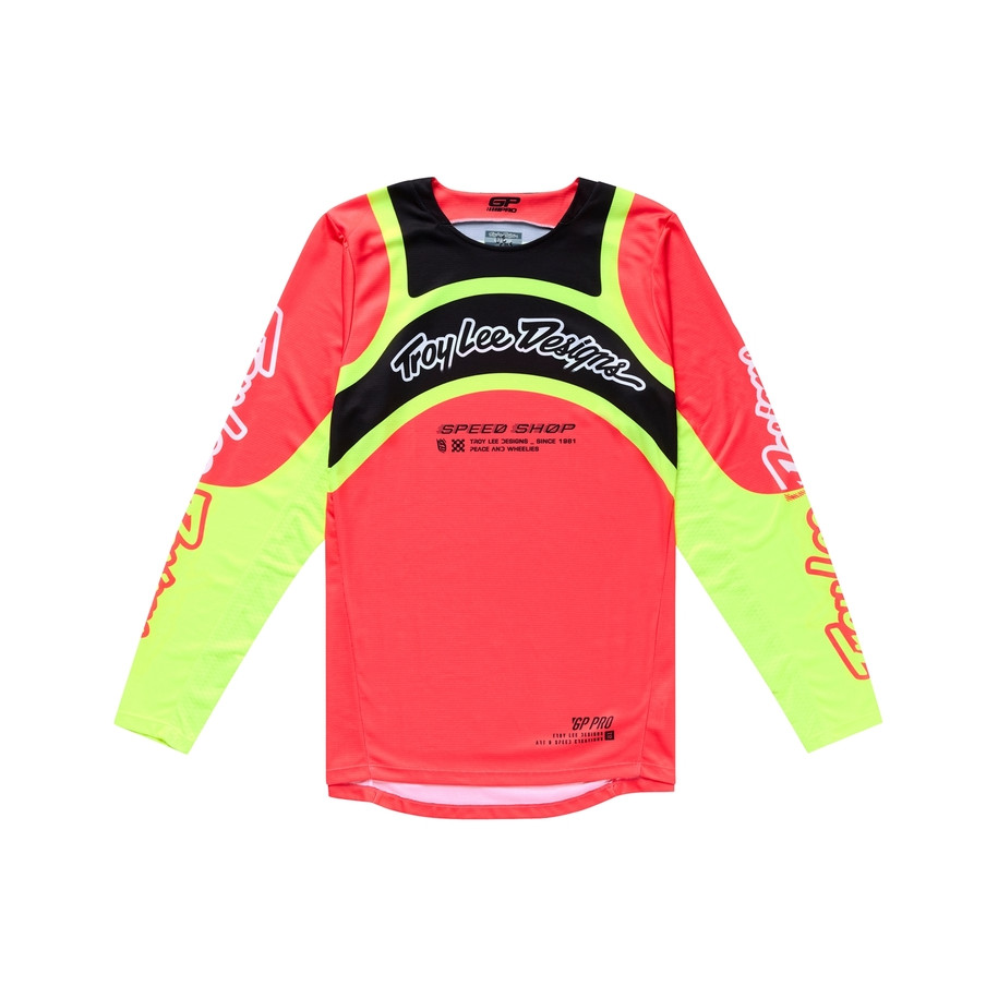 Maillot TROY LEE DESIGNS GP Pro Swerve - Infra Red/jaune
